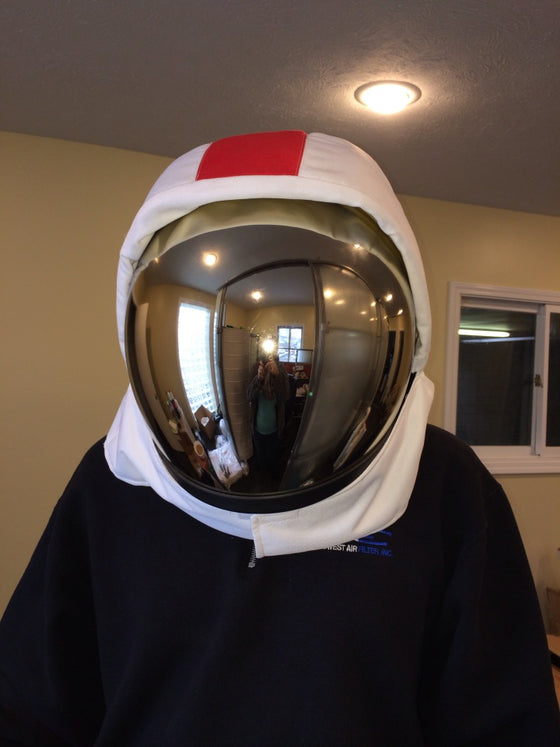 Space Helmet Commander Striped Helmet Cover