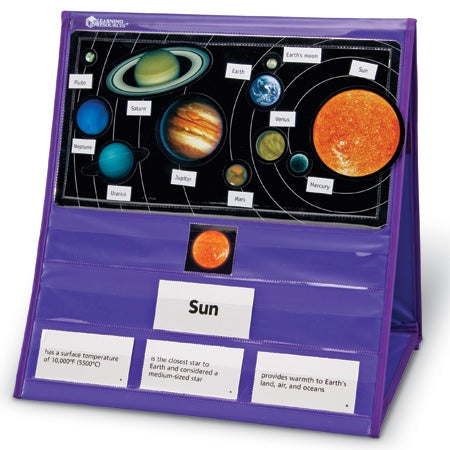 Solar System Magnetic Tabletop Pocket Chart