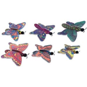 Six butterfly gliders