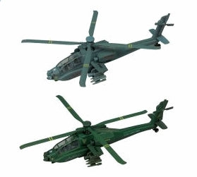 8 Inch Die Cast Apache Helicopter